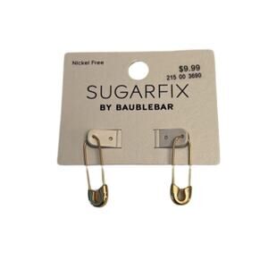 SUGARFIX by BaubleBar Gold Safety Pin
Threader Earrings - Gold